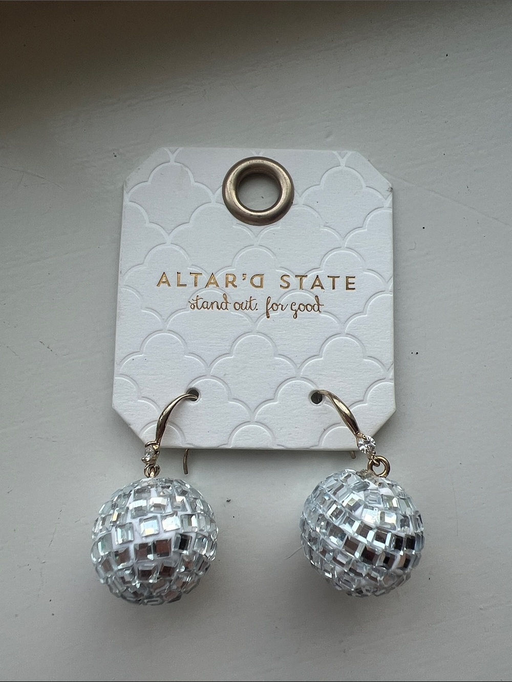 Altar’d State disco ball hugger earrings NEW